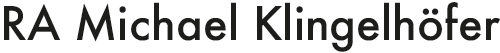 Rechtsanwalt Michael Klingelhöfer Logo